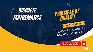 Principle of duality Principle of duality in discrete Mathematics Duality principle set theory [upl. by Laen]