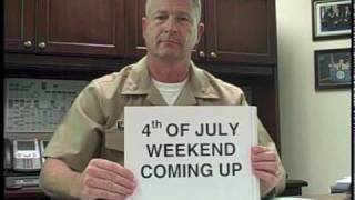 MCPON 4th of July Weekend Safety Message [upl. by Busby]