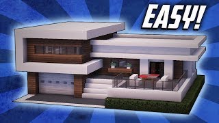 Minecraft How To Build A Small Modern House Tutorial 14 [upl. by Oniger]