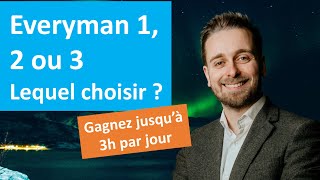 Everyman 1 Everyman 2 Everyman 3  lequel choisir   sommeil polyphasique [upl. by Ayamat]