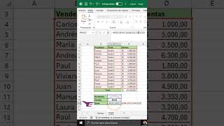 Utilizar la función BUSCARV en Excel shorts excel exceltips exceltricks exceltutorial [upl. by Nayr]