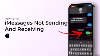 How to Fix Send And Receive iMessage Not Working on iPhone [upl. by Shamus]