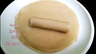 Spring roll wrapper recipe  How To Make Homemade Spring Roll Wrappers [upl. by Odessa928]