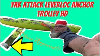 BONAFIDE SS127 YAKATTACK LeverLoc HD Anchor Trolley INSTALL bonafidekayaks Yakattack [upl. by Devaney]