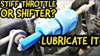 Lubricate Throttle Control and Shift Control Cables  The EASY way [upl. by Erbma]