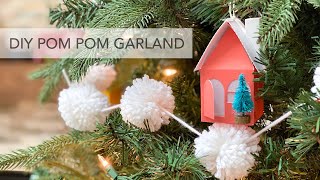 DIY POM POM GARLAND [upl. by Yelreveb668]