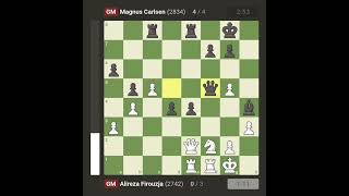 Alireza Firouzja vs Magnus Carlsen in Tech Mahindra Global Chess League 2024 Round 10 [upl. by Swinton]