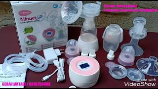 Review Unimom Minuet LCD double electric breast pump [upl. by Eineeuq]