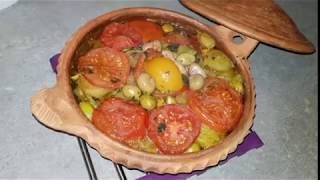 طاجين بدون ماء بثلاث مكونات فقط جد بسيط ولذيذ Tajine oignons tomates [upl. by Deppy]