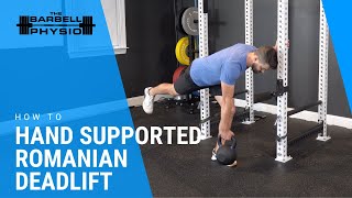 Hand Supported Single Leg Deadlift [upl. by Naryk511]