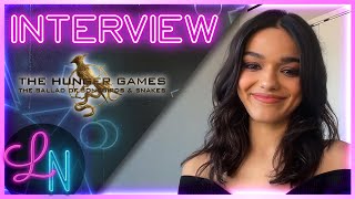 Rachel Zegler Interview Hunger Games Snow White amp More [upl. by Anirrak838]