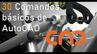 30 Comandos básicos de AUTOCAD en 15 minutos con atajos y aplicación [upl. by Heinrich176]