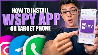 HOW TO INSTALL WSPY APP ON TARGET PHONE [upl. by Wilser306]