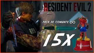 Faca de Combate Infinita com desbloquear Resident Evil 2 Remake [upl. by Ennoved]