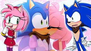 SONIC AND AMY ARE DATING  Sonic Boom SonAmy Dating Sim [upl. by Hobbie881]