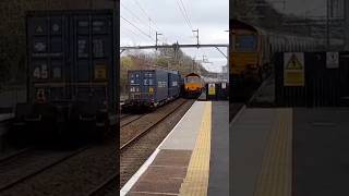 Manchester Diverts Crossover At Patricroft With 88005 amp 66702 [upl. by Arline]