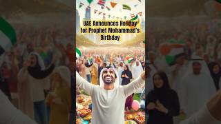 UAE Announces Holiday for Prophet Muhammad’s Birthday 2024  uaepublicholiday prophetmuhammad [upl. by Eelloh395]