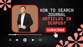 How to search journal articles in scopus Search for keywords in Scopus [upl. by Hilary]