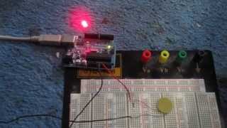 Piezo knock sensor circuit Demo [upl. by Inimak]