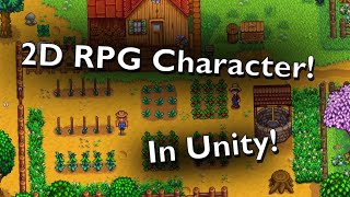 How to make a 2D RPG character in 1 Hour in Unity [upl. by Ydner]