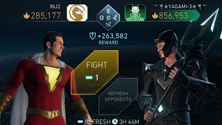 SHAZAM vs SUPERMAN Collector of Worlds AQUAMAN BLACK MANTA ☠️ InJustice 2 Mobile Gameplay [upl. by Keare681]