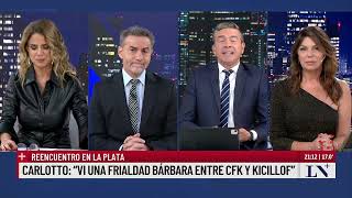 Carlotto quotVi una frialdad bárbara entre CFK y Kicillofquot [upl. by Felisha]