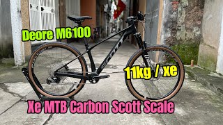 Xe MTB Scott Scale carbon 29 inchs group Deore M6100 [upl. by Alene]