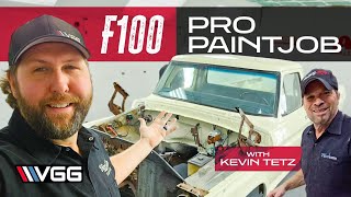 ABANDONED To RESTORED Rebuilding a Ford F100 Part 4  Professional Looking Paint ON A BUDGET [upl. by Yorel]