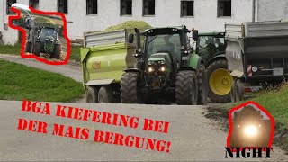 BGA Kiefering bei der Mais Bergung  Claas JohnDeere Deutz Fendt  AuFvObb [upl. by Savick]