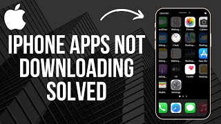 iPhone Apps Not Downloading SOLVED 2024 [upl. by Deeyn320]