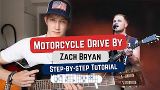 How To Play Motorcycle Drive By Zach Bryan On Guitar [upl. by Burgess]