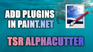 How to install Plugins in PaintNet  TSR Alphacutter [upl. by Nesnah]