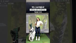 Yardages for my Callaway Apex Ai300 Irons golf golfgirl [upl. by Fleisher141]