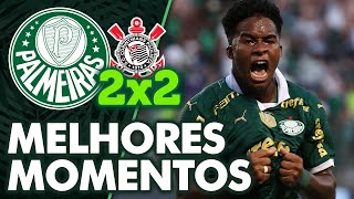 PALMEIRAS 2 X 2 CORINTHIANS  MELHORES MOMENTOS  PAULISTÃƒO [upl. by Ciprian]