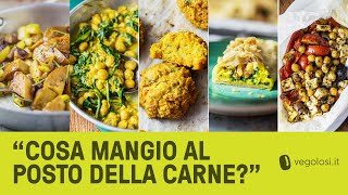 Secondi piatti vegani 5 ricette goduriose [upl. by Airetal]