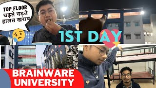 Brainware University🎓 1st Day  4th Floor चढ़ने की आदत डालने पड़ेगी 😕  Kolkata  Tomar Icche Vlogs [upl. by Scornik]