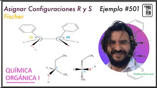 Analisis configuracional R y S en Fischer Ejemplo 501 [upl. by Elauqsap]