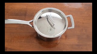 Quick Review Le Creuset 3Ply Stainless Sauce Pan [upl. by Ymot476]