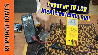 Reparar TV LCD Fuente externa mal [upl. by Emiatej888]