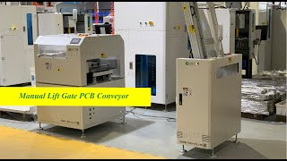 Manual Lift Gate PCB ConveyorProduction Line ConveyorPCB Telescopic ConveyorOBSMTOUBEL GROUP [upl. by Maribelle848]