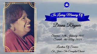 Funeral Tribute Service Of Diana Rhyner [upl. by Adnahsam617]