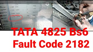 Fault code 2182 TATA Bs64825 solved Engine Break Solonide Full practical [upl. by Wendye]