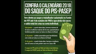 Calendário de saques do PISPASEP [upl. by Herrington820]