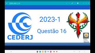 CEDERJ 20231 questão 16 Duas partículas eletricamente carregadas com cargas Q e Q’ são mantidas [upl. by Freida]