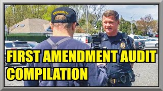 THE BEST OF AMAGANSETT PRESS  Six Month Anniversary Compilation  First Amendment Audit  Cop Watch [upl. by Naasar]