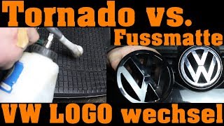 Fussmatten reinigung und VW Emblem wechsel 🔧 [upl. by Leiruh]