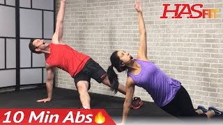 10 Min Abs Workout for Men amp Women  10 Minute Ab Workout at Home  Ten Abdominal Exercises HIIT Abs [upl. by Gambrell38]