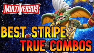 STRIPE 20 TRUE COMBOS  68 DMG Combo in 2 mins  Multiversus Combo Guide [upl. by Thessa]