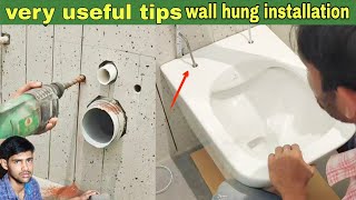 How to install jaquar Lampkey wall hung commode [upl. by Llirpa172]