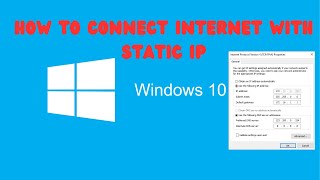 How to connect internet with static ip [upl. by Skeie]